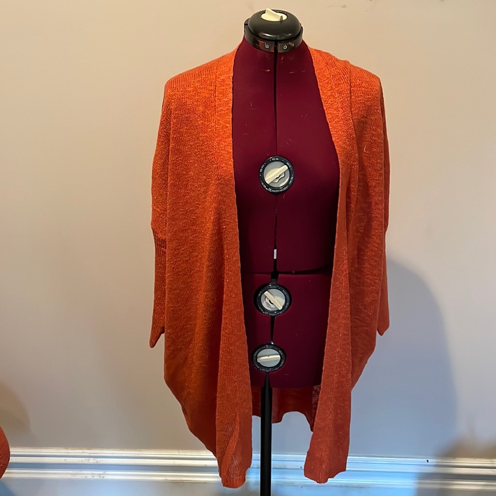 Mango basics orange knit